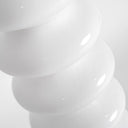 Lámpara de pie de cristal y hierro en color blanco – detalle