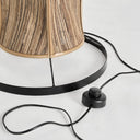 Lámpara de pie de fibra natural – Beige / 50 x 50 x 200 cm – detalle