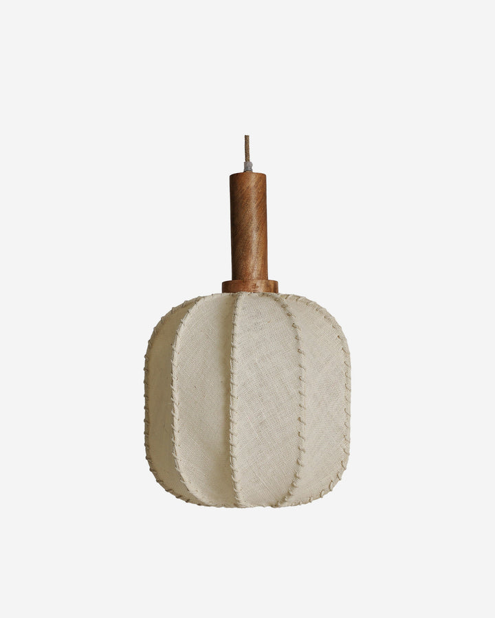 Lámpara de techo de yute en color beige EVREUX 30x63 cm