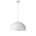 Lámpara de techo colgante con pantalla de cúpula blanca