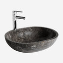 Lavabo de mármol en color gris 60 x 40 x 15 cm