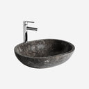 Lavabo de mármol en color gris 60 x 40 x 15 cm