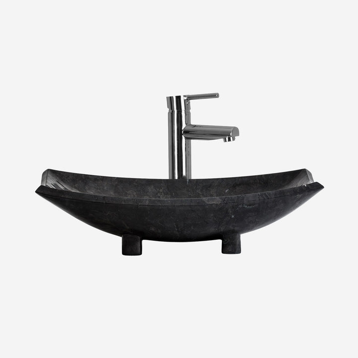 Lavabo de mármol en color negro