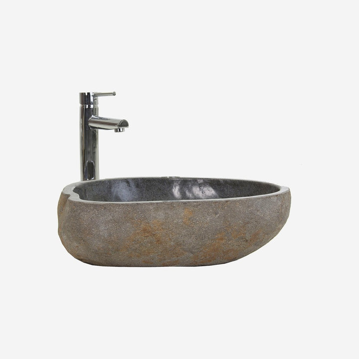 Lavabo de piedra en color arena