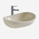 Lavabo de terrazo en color blanco