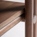 Librería de madera de acacia en color marrón – detalle