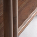 Librería de madera de acacia en color marrón – detalle