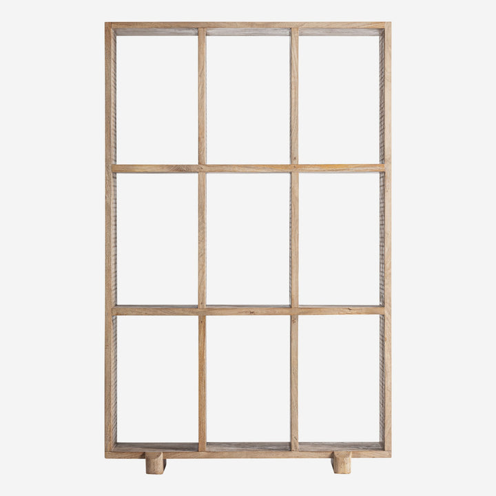 Librería de madera de mango en color marrón claro