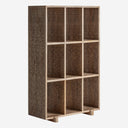 Librería de madera de mango en color marrón claro