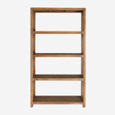 Librería de madera de olmo reciclado en color marrón