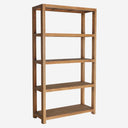 Librería de madera de olmo reciclado en color marrón