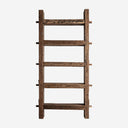 Librería de madera recuperada en color marrón 116 x 36 x 220 cm