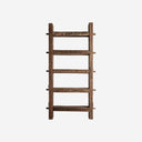 Librería de madera recuperada en color marrón 116 x 36 x 220 cm