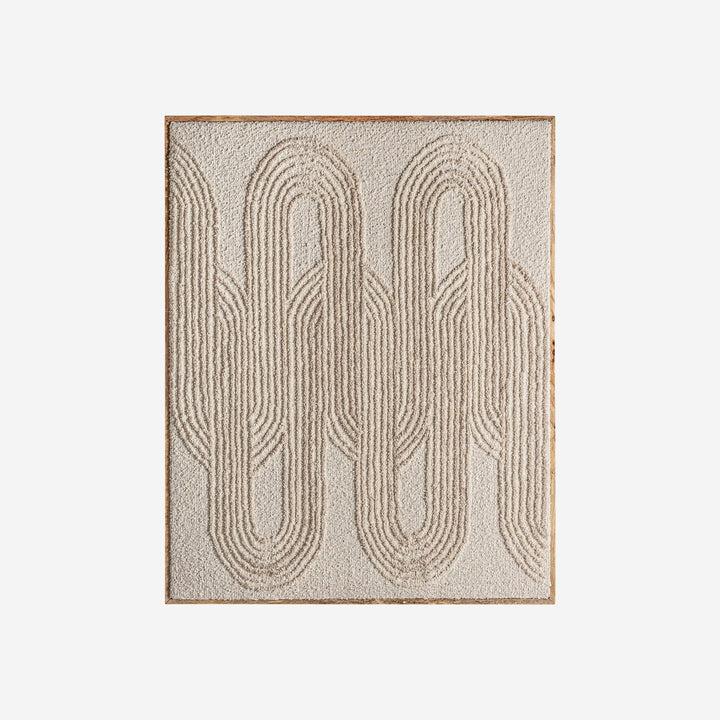 Lienzo de algodón y madera de mango en tonos claros