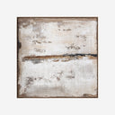 Lienzo de lienzo en tonos marrones de líneas contemporáneas 120 x 120 cm