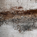 Lienzo de lienzo en tonos marrones de líneas contemporáneas 120 x 120 cm – detalle