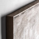 Lienzo de lienzo en tonos marrones de líneas contemporáneas 120 x 120 cm – detalle