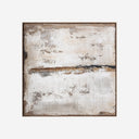 Lienzo de lienzo en tonos marrones de líneas contemporáneas 120 x 120 cm
