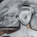 Lienzo de lienzo en tonos oscuros – detalle