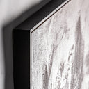 Lienzo de lienzo y madera de pino en tonos marrones 140 x 180 cm – detalle