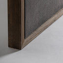 Lienzo de lienzo y madera de pino en tonos marrones 150 x 220 cm – detalle