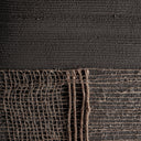 Lienzo de lienzo y madera de pino en tonos marrones de estilo boho 120 x 120 cm – detalle