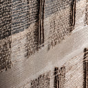 Lienzo de lienzo y madera de pino en tonos marrones de estilo boho 120 x 120 cm – detalle