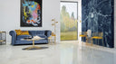 Lienzo de lienzo y madera de pino multicolor 140 x 180 cm – detalle