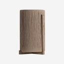Macetero de madera de mango y rafia en color marrón – 64 x 60 x 105 cm