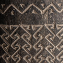 Macetero de madera de palma en tonos marrones – detalle