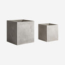 Macetero de terracota en color gris (juego de 2)