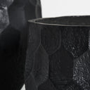 Macetero de terracota en color negro 52 x 55 cm (juego de 2) – detalle