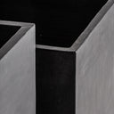 Macetero de terracota en color negro 70 x 66 cm (juego de 2) – detalle