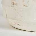 Macetero de terrazo en color blanco roto – detalle