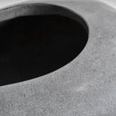 Macetero de terrazo en color gris brillo – detalle