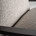 Mecedora de madera de pino y poliéster en color negro – detalle