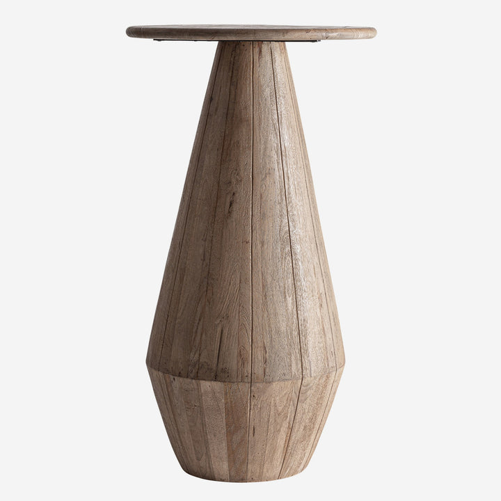 Mesa alta de bar de madera de mango en color marrón claro