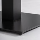 Mesa alta de bar de madera de mango y hierro en color marrón natural – detalle