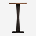 Mesa alta de bar de madera de mango y hierro en color negro