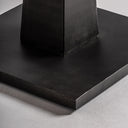 Mesa alta de bar de madera de mango y hierro en color negro – detalle