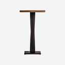 Mesa alta de bar de madera de mango y hierro en color negro
