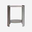 Mesa auxiliar de hierro en color gris PRAZZO 40x45 cm