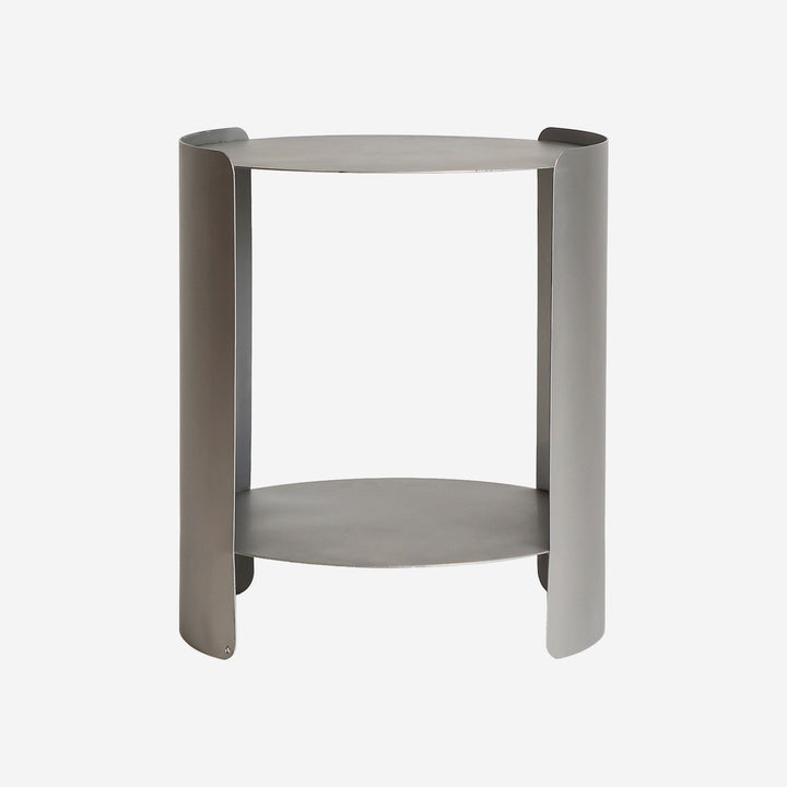 Mesa auxiliar de hierro en color gris PRAZZO 40x45 cm