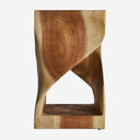 Mesa auxiliar de madera de acacia en color marrón 30 x 50 cm