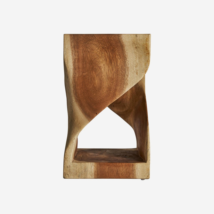 Mesa auxiliar de madera de acacia en color marrón 30 x 50 cm