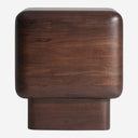 Mesa auxiliar de madera de acacia en color marrón 42 x 46 cm