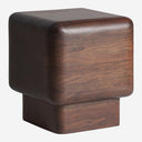 Mesa auxiliar de madera de acacia en color marrón 42 x 46 cm