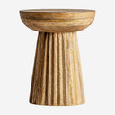 Mesa auxiliar de madera de mango 38 x 48 cm
