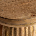Mesa auxiliar de madera de mango 38 x 48 cm – detalle