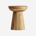 Mesa auxiliar de madera de mango 38 x 48 cm